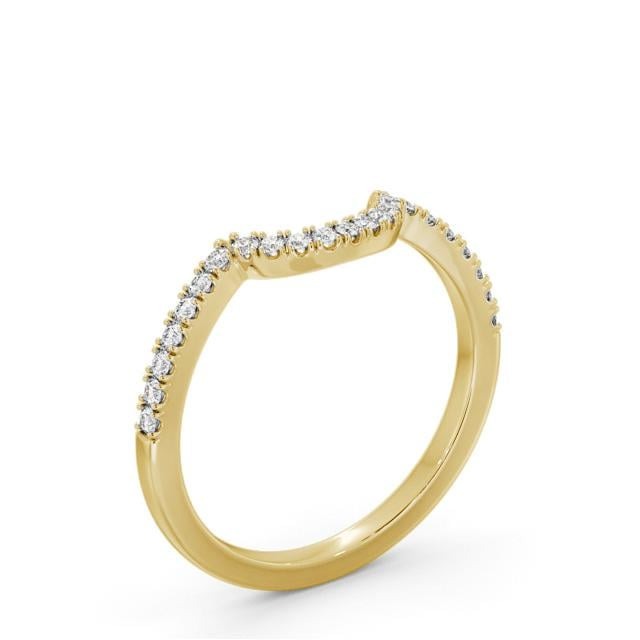 Hazel Half Eternity Round Lab Diamond Half Moon Design Ring